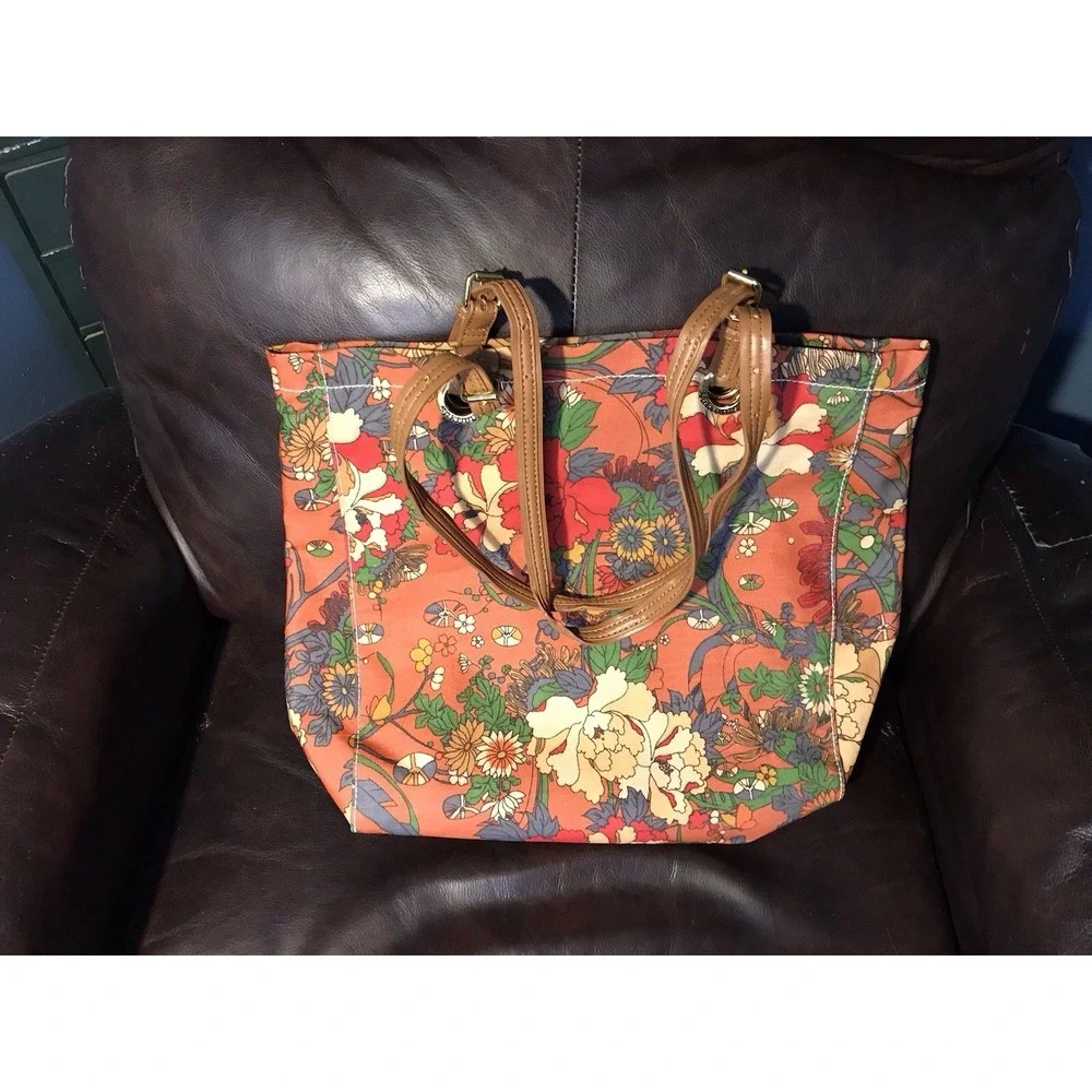 Sak Roots‎ Artist Circle Coated Canvas Bag Tote 17